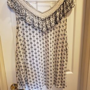 Ladies ruffled tank XXL